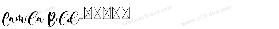 Camila Bold字体转换